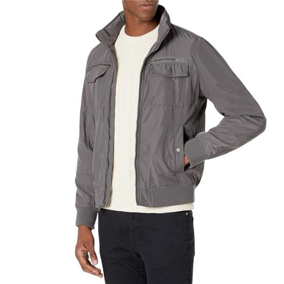 New Men’s Tommy Hilfiger Water Resistant Performance Bomber Jacket Size M - Picture 1 of 14